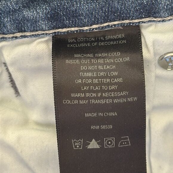 KUT from the Kloth Blue Bootcut Mid Rise Stretch Jeans Size 6 - Picture 6 of 7